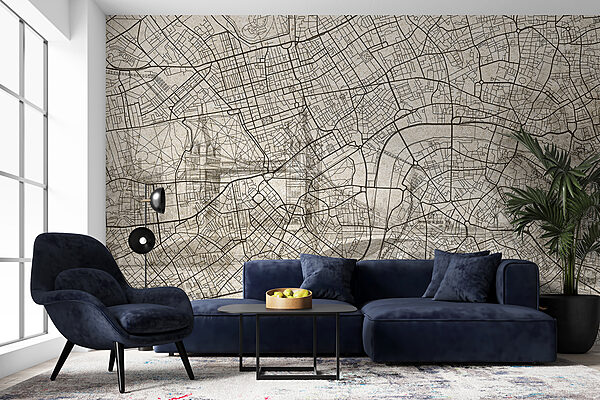 Map of a city Map of a city