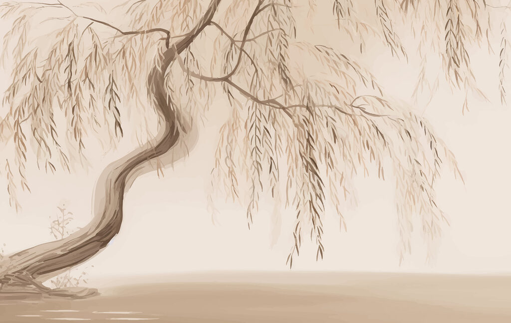 Tree with branches and leaves Tree with branches and leaves