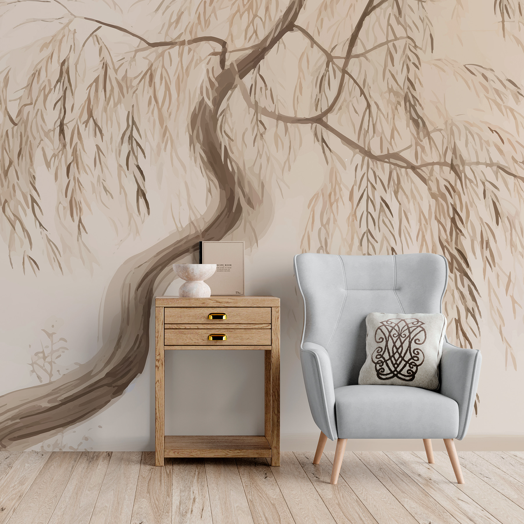 Tree with branches and leaves