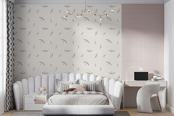 Pattern of birds on a white background Pattern of birds on a white background