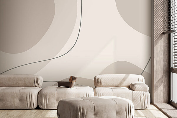 Grey and white background with curved lines Grey and white background with curved lines