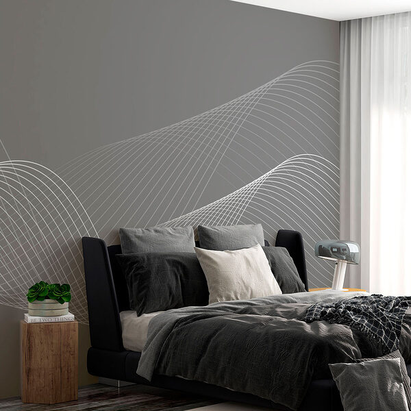 White lines on a gray background White lines on a gray background