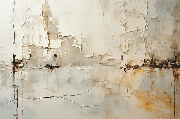 White wall with peeling paint White wall with peeling paint