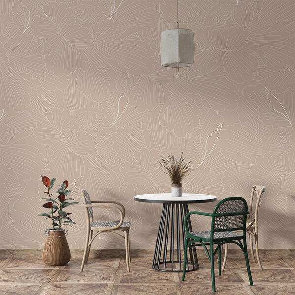 Pattern of flowers on a beige background Pattern of flowers on a beige background