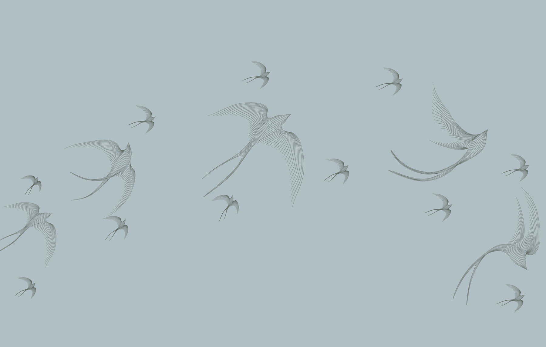 Group of birds flying
