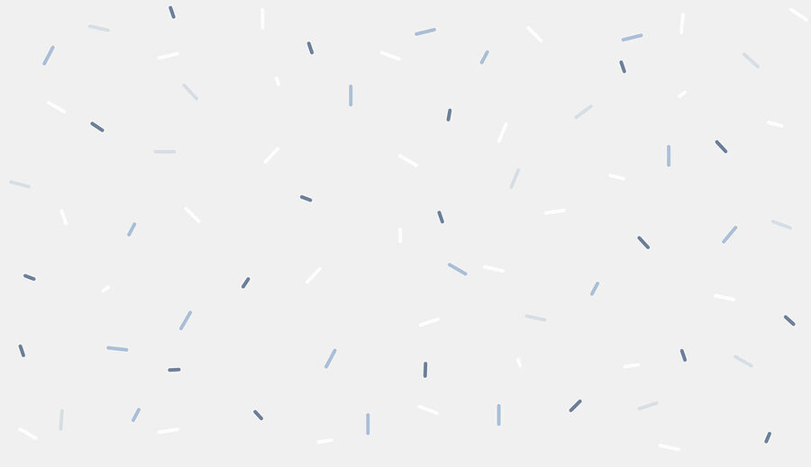 White background with blue and white specks