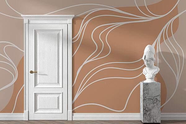 Brown and white background with white lines Brown and white background with white lines