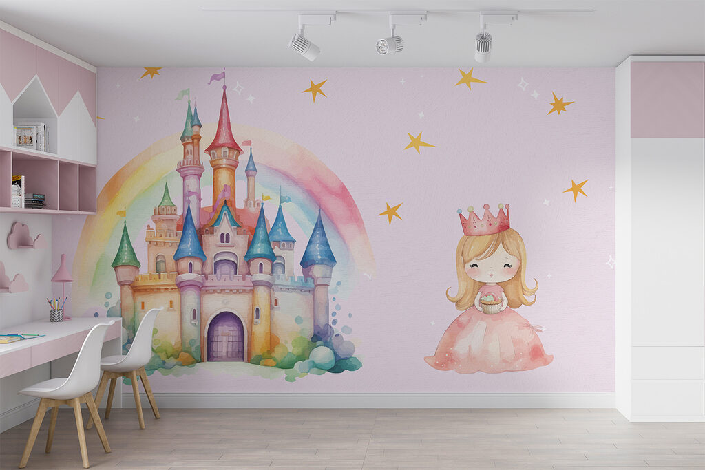 Cartoon of a princess and a castle w01397pir3mr 1024x683 - Cartoon of a princess and a castle