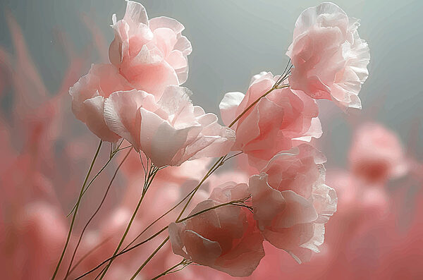 Group of pink flowers Group of pink flowers