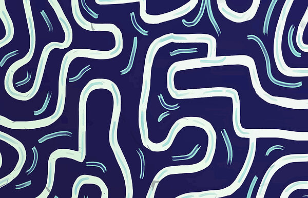 Blue and white pattern Blue and white pattern