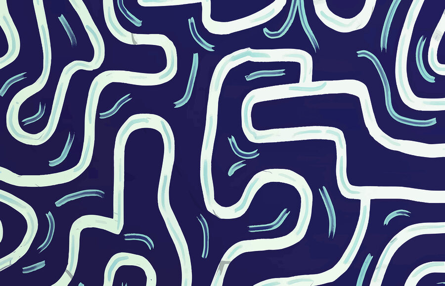 Blue and white pattern Blue and white pattern