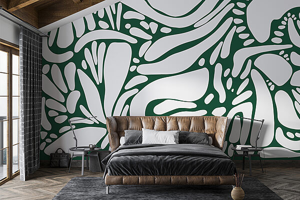 White and green pattern White and green pattern