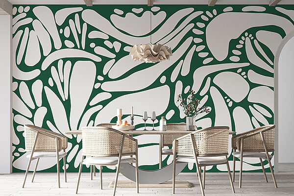 White and green pattern White and green pattern