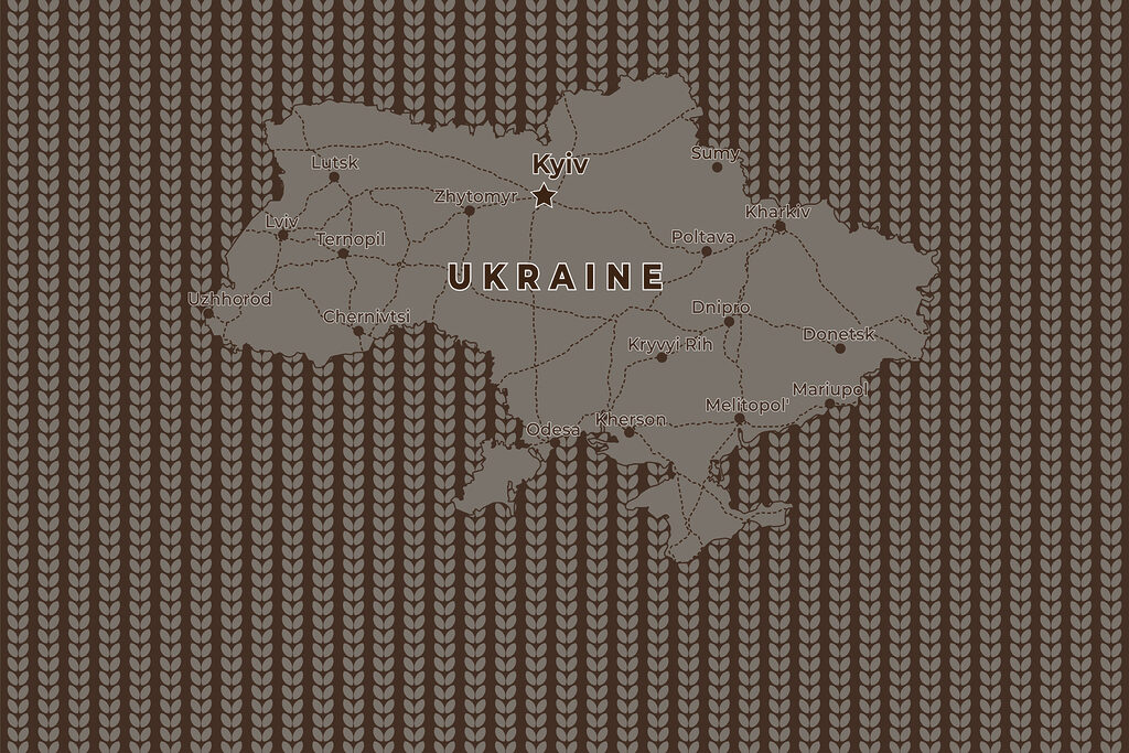 Map of ukraine with lines and cities Map of ukraine with lines and cities