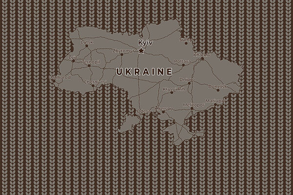 Map of ukraine with lines and cities Map of ukraine with lines and cities