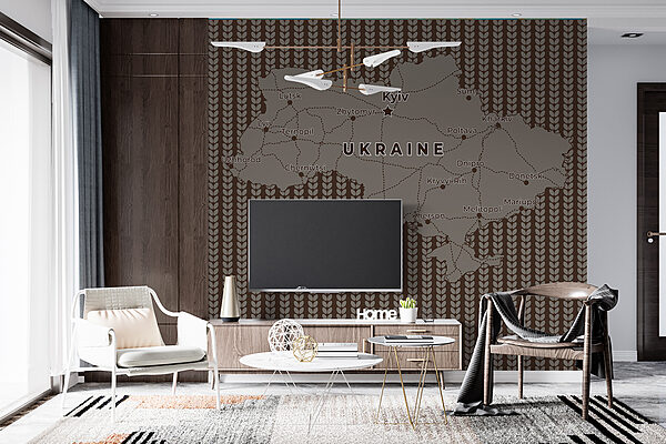 Map of ukraine with lines and cities Map of ukraine with lines and cities