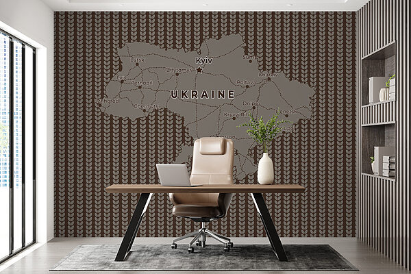 Map of ukraine with lines and cities Map of ukraine with lines and cities