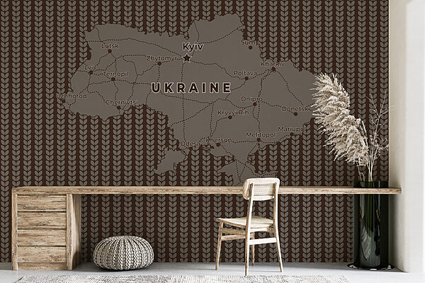 Map of ukraine with lines and cities Map of ukraine with lines and cities
