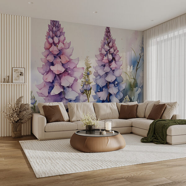 Painting of flowers on a white background Painting of flowers on a white background