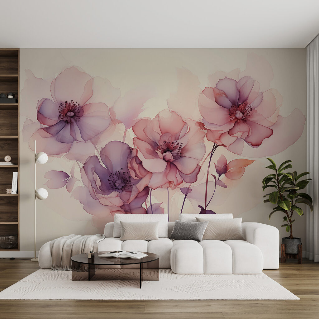 Wall murals Close up of flowers : w01776 - Tapeko.co.uk