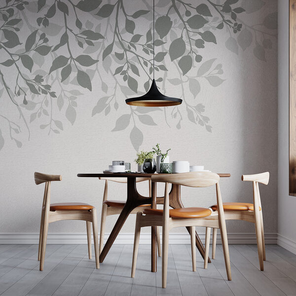White background with leaves White background with leaves