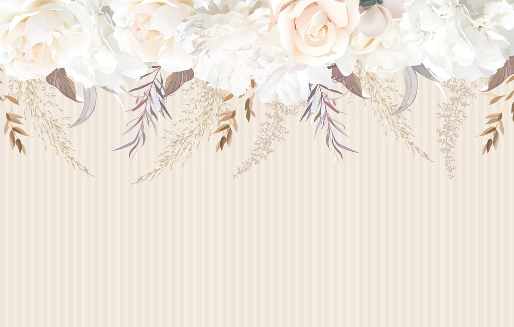 Group of white flowers Group of white flowers