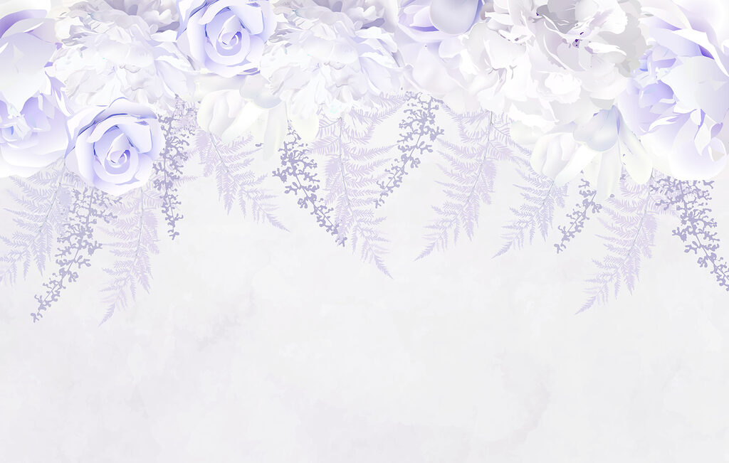 White and purple flowers White and purple flowers