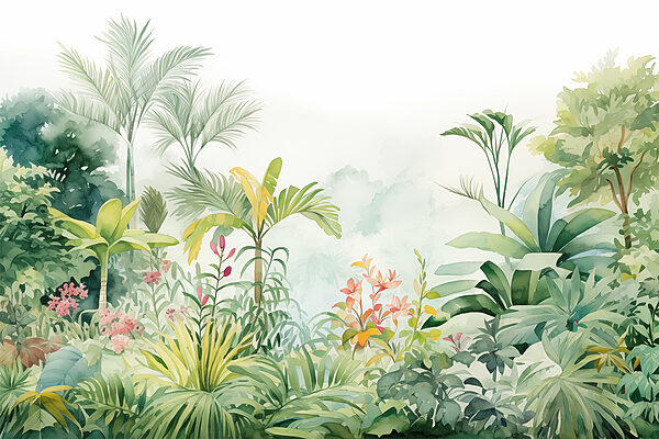 Painting of plants and flowers Painting of plants and flowers
