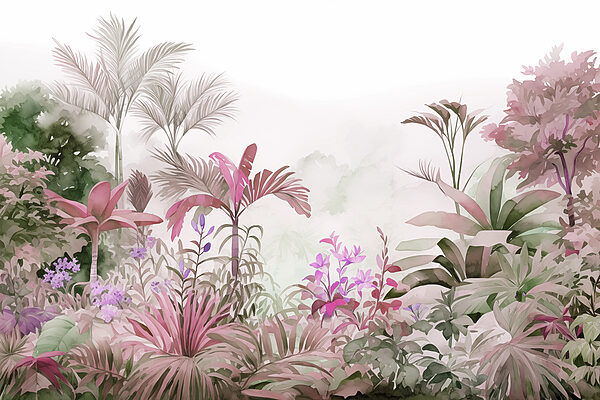 Painting of plants and flowers Painting of plants and flowers