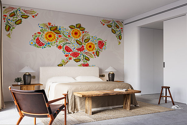 Wall murals Map of ukraine with flowers (SKU: w01149) Wall murals Wall murals Map of ukraine with flowers (SKU: w01149)