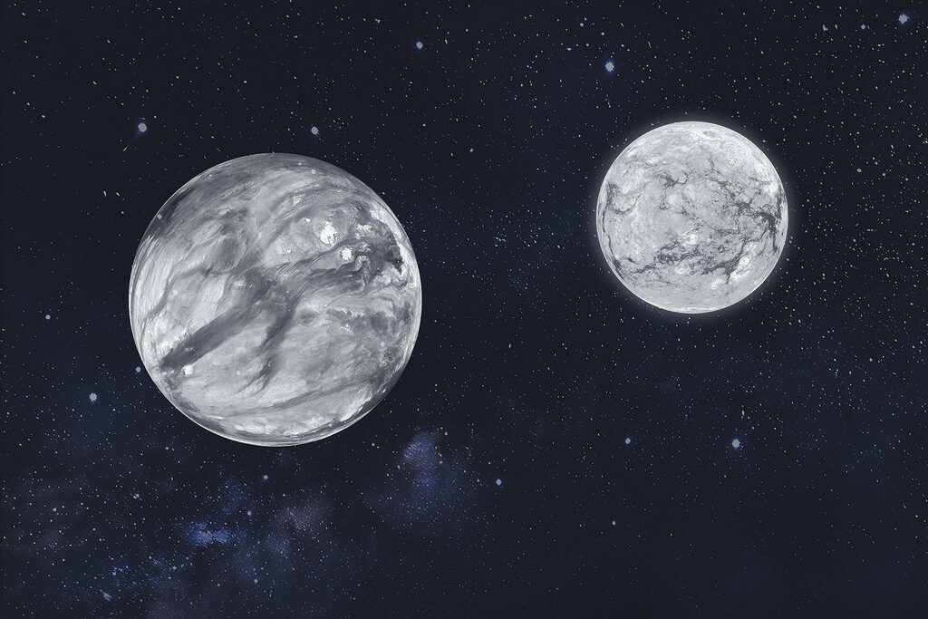 Two planets in space Two planets in space