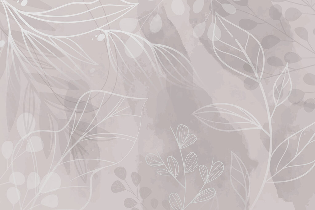 White and gray background with leaves White and gray background with leaves