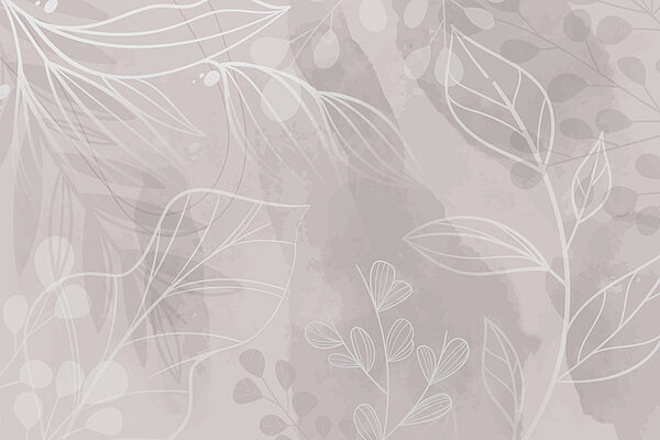 White and gray background with leaves White and gray background with leaves