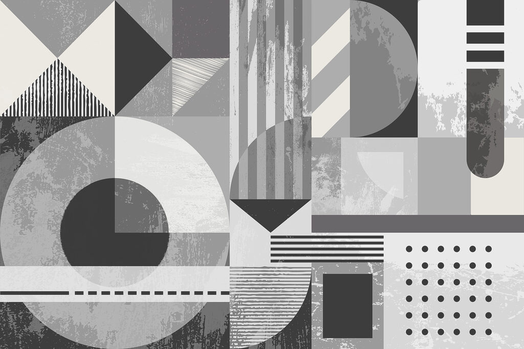 Grey and white geometric pattern Grey and white geometric pattern