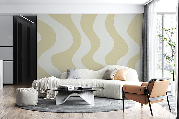 Tan and white wavy lines Tan and white wavy lines