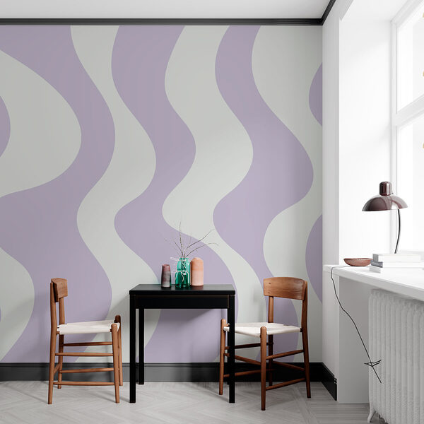 Purple and white wavy lines Purple and white wavy lines
