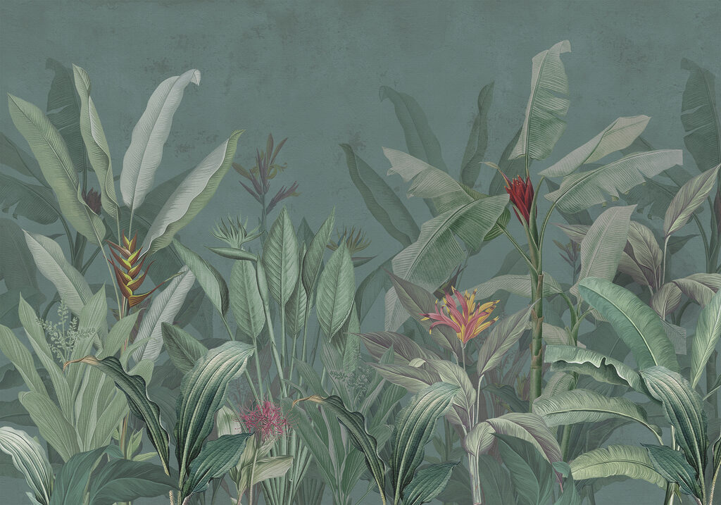 Wallpaper with plants and flowers Wallpaper with plants and flowers