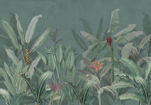 Wallpaper with plants and flowers Wallpaper with plants and flowers
