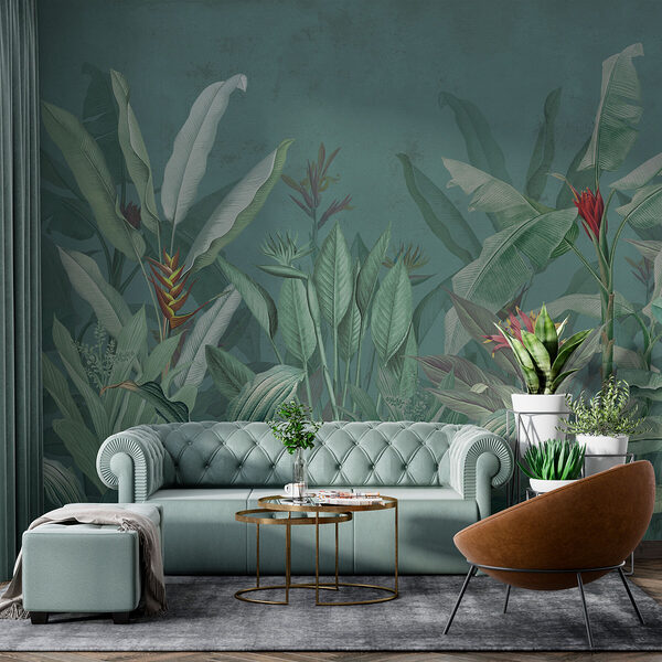 Wallpaper with plants and flowers Wallpaper with plants and flowers