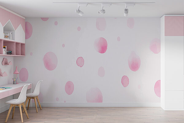 Pink and white polka dot wallpaper Pink and white polka dot wallpaper