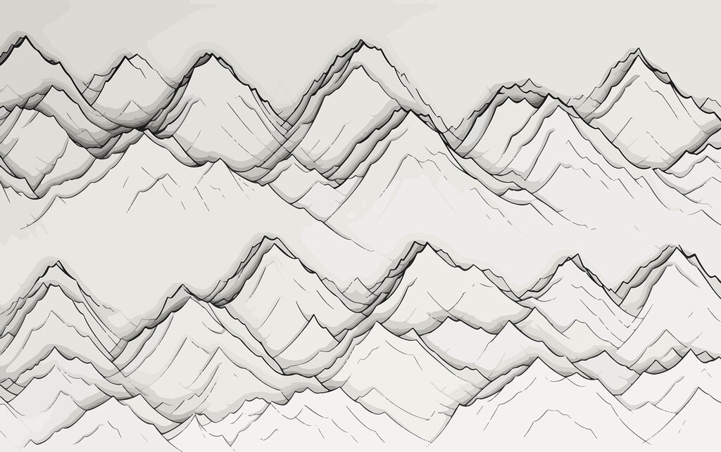 Drawing of mountains Drawing of mountains