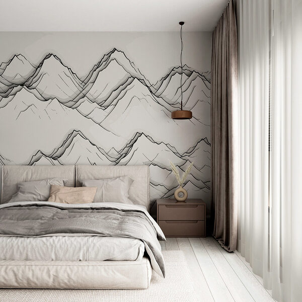 Drawing of mountains Drawing of mountains