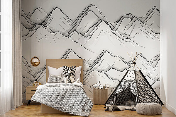 Drawing of mountains Drawing of mountains