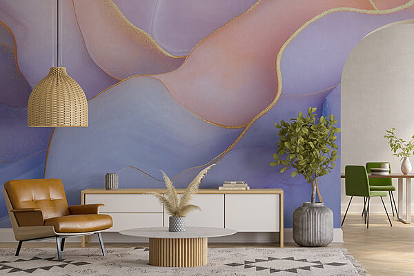 Close up of a painting