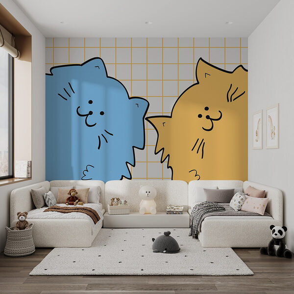 Blue and yellow cat Blue and yellow cat