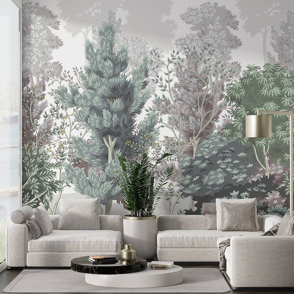 Group of trees and bushes Group of trees and bushes