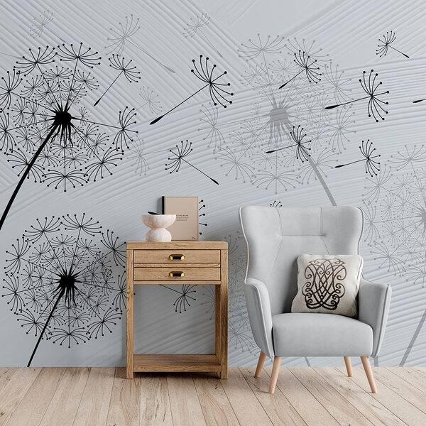 Dandelion seeds dancing in the breeze. Dandelion seeds dancing in the breeze.