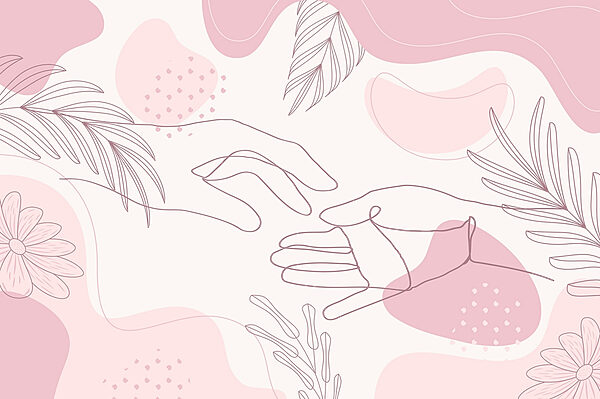 Drawing of two hands Drawing of two hands