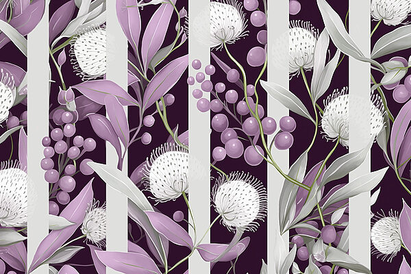 Purple and white floral pattern Purple and white floral pattern