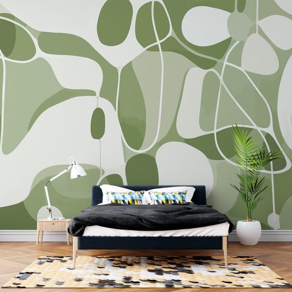 Green and white pattern Green and white pattern